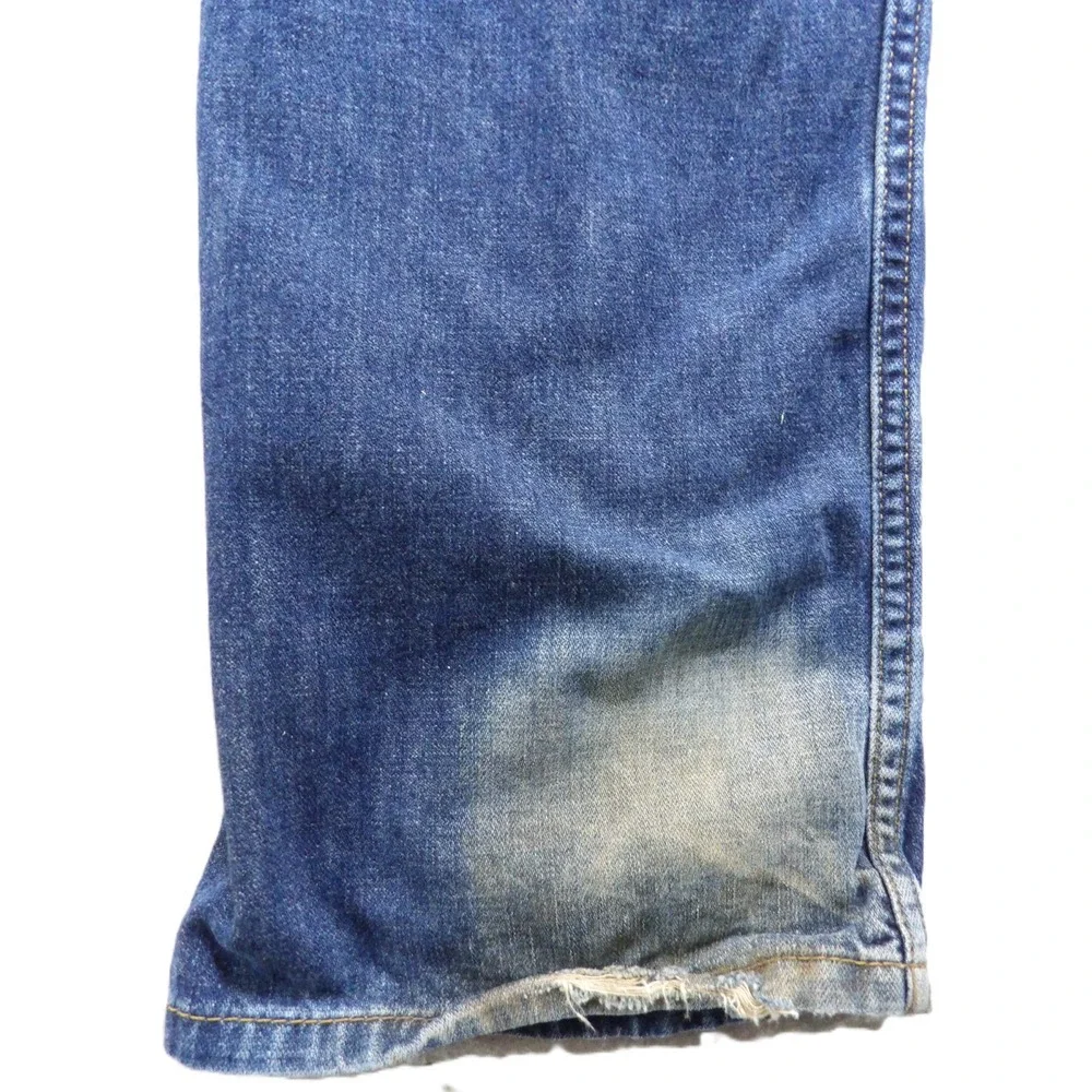 Levi's 569 Loose Straight Jeans Men W33 L34 Blue Denim Cotton Relaxed Casual